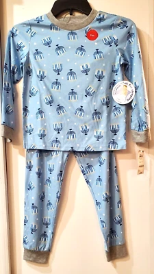 Подходящие семейные пижамы для малышей, маленьких и больших детей Ханука пижамы комплект размер 6-7 - Изображение 1 из 4