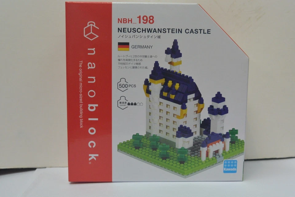 Nanoblock Building Block 500 Pieces - Germany Neuschwanstein Castle - NBH_198 - Image 1 of 1