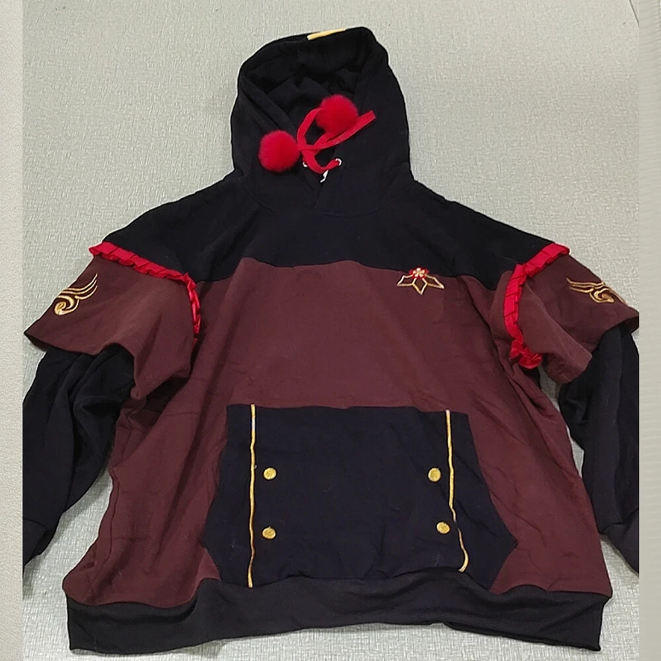 Moletom com capuz preto marrom estampa de nuvem - Imagem 1 de 1