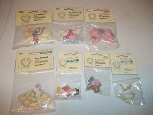 7 New Vintage Pre-Painted  Resin Victorian Romance French Country Sealed Crafts - Picture 1 of 3