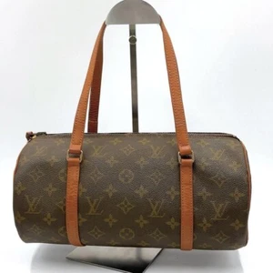 Louis Vuitton Papillon Monogram Tote Bag Pouch Brown Women Authentic - Picture 1 of 9