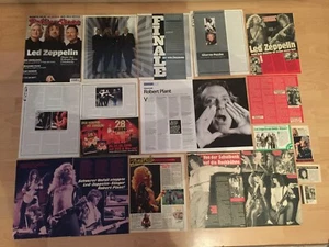 💎💎 LED ZEPPELIN & ROBERT PLANT Pressesammlung, Berichte, Ausschnitte Poster - Bild 1 von 4