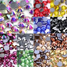 2mm 3mm 4mm 5mm Hotfix Rhinestones Flat Back Gems Crystal Glass Art Deco Beads