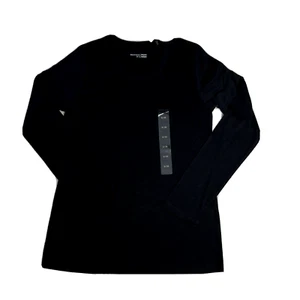 Schiesser Herren Mix & Relax Shirt Langarm Pyjama Oberteil Schwarz UK Größe Small - Bild 1 von 7