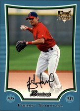 2009 Bowman Blue Los Angeles Angels Baseball Card #216 Freddy Sandoval /500