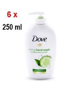 15,60 €/L - DOVE Caring Handwäsche - Gurke & Grüner Tee - 6er Pack (6 x 250ml) - Bild 1 von 1