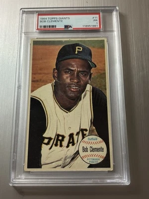 1964 Topps Giant Set-Break # 11 Roberto Clemente Rare Grade Of PSA 1 (POP 4) - Image 1 of 4