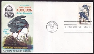 1967 Audubon American Artist 20c Airmail Sc C71 FDC Fleetwood birds wildlife art - Picture 1 of 1