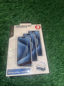 Bluestone Tempered Glass Screen Protectors For iPhone 15 Plus & 15 Pro Max NEW - Bild 1 von 2