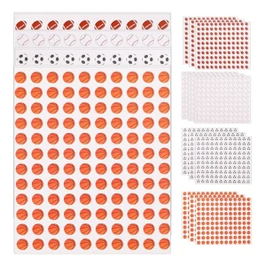 20 Sheets Mini-Ballaufkleber Dekorative Kugelaufkleber Sportabziehbilder - Bild 1 von 12