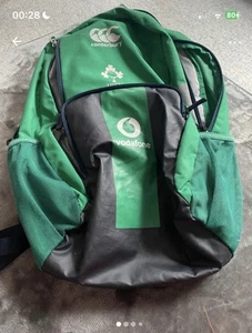 Canterbury Rugby Ireland Irfu Green Rucksack Pre owned - Picture 1 of 4