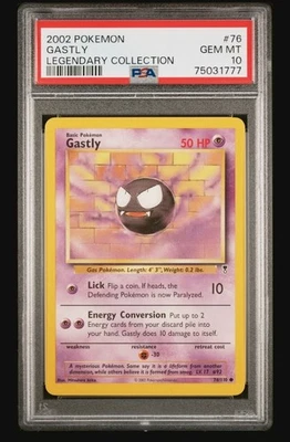 2002 Pokemon Legendary Collection Gastly #76 PSA 10 - Image 1 of 2