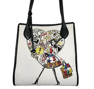 BRIGHTON * SELTENER FASHIONISTA LOVE CHIC STACI G GRAFFITI HERZ BEUTELTASCHE TASCHENANHÄNGER R $ 320 - Bild 1 von 19
