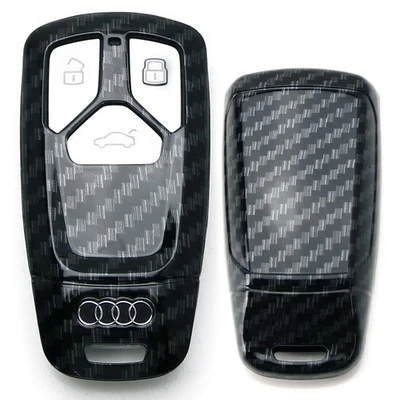 Carbon Fiber Key Fob Shell Cover For 2017-up Audi A4 A5 Q7, 2016-up TT Smart Key - Изображение 1 из 4