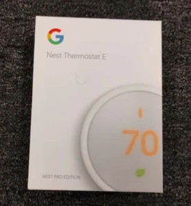 Nest Thermostat E T4001ES Programmable Thermostat - White - A2 - Picture 1 of 4