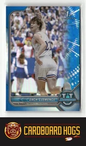 2021-22 Bowman U #7 Zach Clemence Kansas Jayhawks 1st Bowman Blue Ref 080/199 - Picture 1 of 2