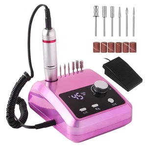 Electric Nail Drill Professional: 45000 RPM Nail File Kit Machine with LCD Di... - Picture 1 of 8