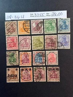 Alemania # 118 - 136 Usado* 2024 Scott Catálogo Valor $ 37,55 Foto 1 de 4