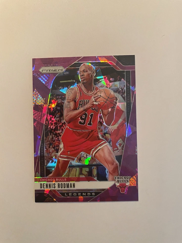 Panini Prizm Dennis Rodman #277 Purple Ice #/149 Chicago Bulls Salón de la fama 2024-25 Foto 1 de 1