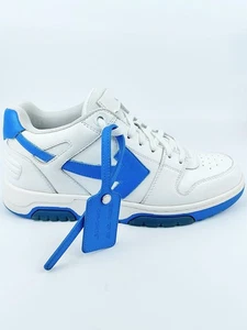 Off-White Out Of Office White Blue FW 22 Usate EU 44 UK 10 US 11 - Imagen 1 de 13