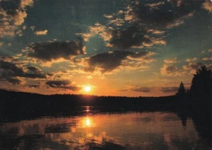 Alte Postkarte - Sonnenuntergang in Finnland - Picture 1 of 1