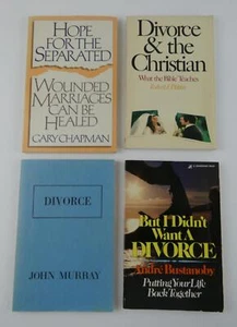 Lot of 4 Books Christian Books on Divorce, Separated Marriage Gary Chapman Bible - Picture 1 of 11
