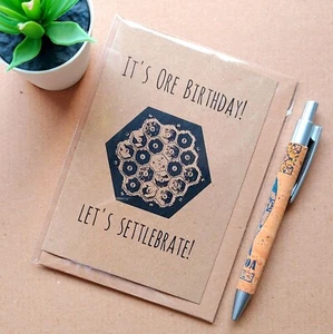 Funny Settlers Of Catan Birthday Card - Geeky Board game gift - Picture 1 of 3