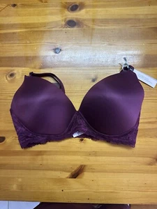 Body By Victoria's Secret No Wire Maternity Nursing Bra Ruby Satin 38DDD NWT - Picture 1 of 5