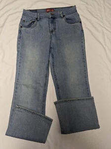 Girl's Levis 517 Regular Fit Flared Leg Stretch Jeans Tag Size 16 Meas 29.5x30 - Picture 1 of 11