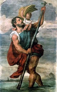 Saint Christopher POSTER 24 X 36 INCH Catholic, acts, saints - Picture 1 of 1