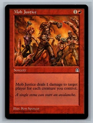 Magic The Gathering Stronghold Mob Justice MTG TCG CCG - Image 1 of 2