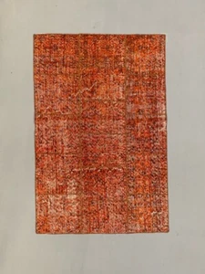 Alfombra Patchwork Turca Vintage Envejecida 150x100 cm Lana Mediana - Imagen 1 de 8