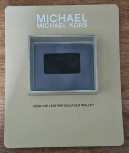 Michael Kors Men's Genuine Leather Billfold Wallet Brown New In Box - Picture 1 of 2