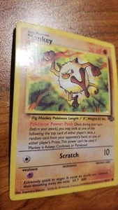 Mankey 55/64 Jungle Set Common Vintage Pokemon Card 1999 Very Good Condition - Picture 1 of 2