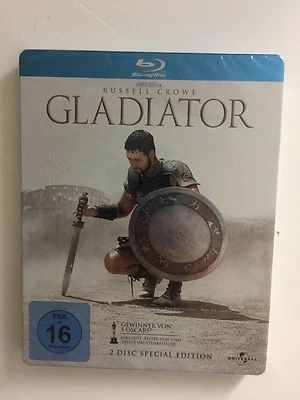 Gladiator (Blu-ray, 2-Disc, 2009) Steelbook German Import NEW - Image 1 of 2