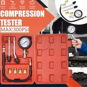 Petrol Engine Compression Tester Kit Tool Set For Automotives Motorcycle AU SHIP - Picture 1 of 12