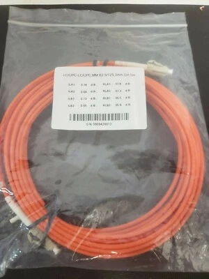Cable de fibra óptica - 5 metros - naranja | LC a LC OM1, tipo 62,5/125 (lote de 3) Foto 1 de 2