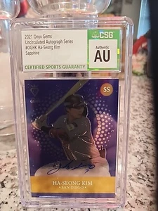 Ha-Seong Kim AUTO~RC /100 Onyx Gems Sapphire 2021 Uncirculated Rookie Autograph - Picture 1 of 2