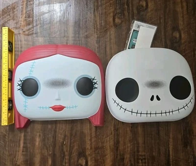 Funko Pop! 2 Masks Nightmare Before Christmas Jack Skellington Sally Oversized - Image 1 of 4