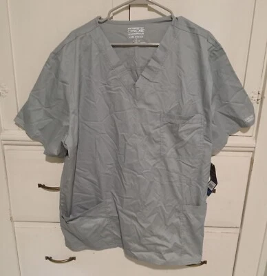 Blusa Médica Cherokee Workwear Core Stretch Manga Corta 4725 Gris Foto 1 de 4