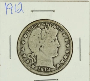 1912 Barber Half Dollar : Very Good + VG + - Picture 1 of 2