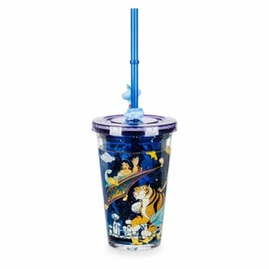 Vaso de jazmín Aladdin de Disney Store con pajita Small Meal Time Magic 2019 nuevo - Imagen 1 de 1