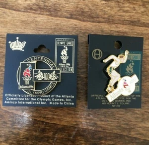 1996 Atlanta Olympic Authentic Pins Lot of 2 - Picture 1 of 3