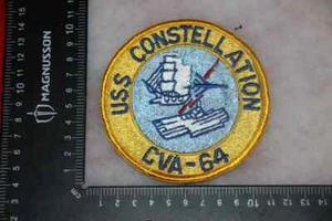 ORIGINAL US NAVY SQUADRON SHIP JACKET PATCH USS CONSTELLATION CARRIER - Picture 1 of 2