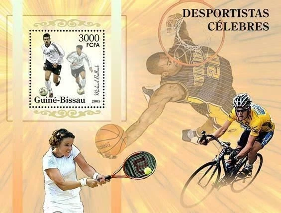 Sport Stamp Football Michael Ballack Tennis Basketball Cycling S/S MNH #3148 - image 1 of 1