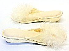 Cute Dearfoams Memory Foam Washable Fluffy Slip On Slippers, USA Size 6.5 - 7.5
