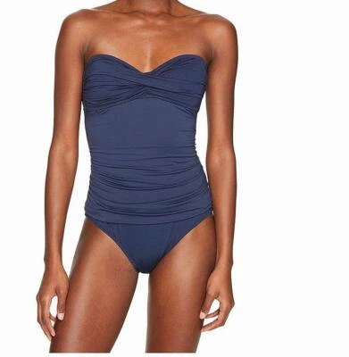 Letarte Bandeau Una Pieza Polvoriento Azul Marino MD Foto 1 de 4