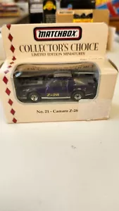 1995 Matchbox Collector's Choice #21 Camaro Z-28 in Purple - Picture 1 of 6