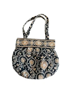Vera Bradley Retirado Café Latte Acolchado Patrón Cartera Bolso de Mano Paisley Marrón - Imagen 1 de 11