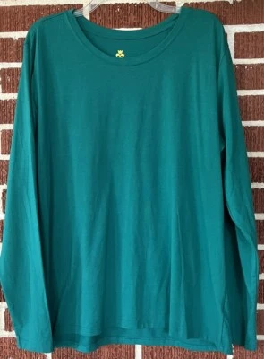 Uniformes naturais verde ajuste moderno - camiseta elástica luxo tamanho 2X - Imagem 1 de 3